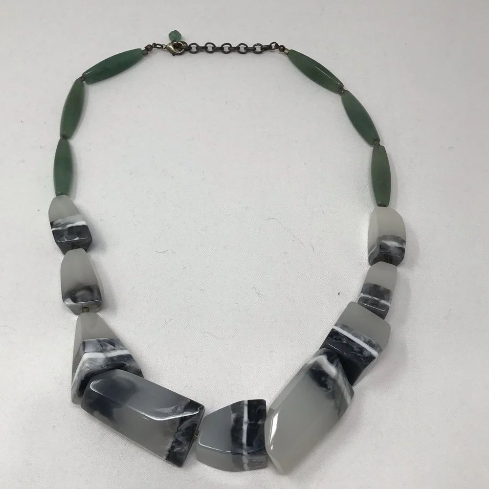 Anthro “Polished Bedrock Necklace” - Picture 3 of 11